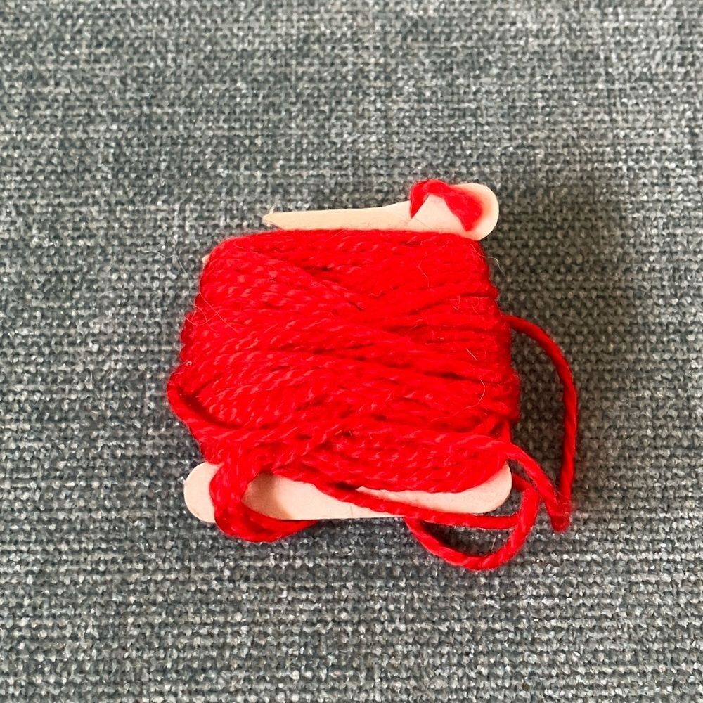 Red Needlepoint Thread Yarn